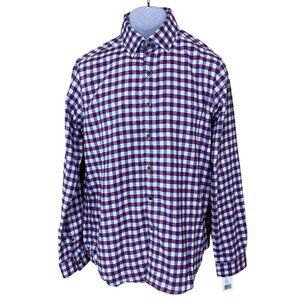 Robert Graham Gunzer Classic Fit Check Button-Down Shirt NWT Brushed Cotton Sm